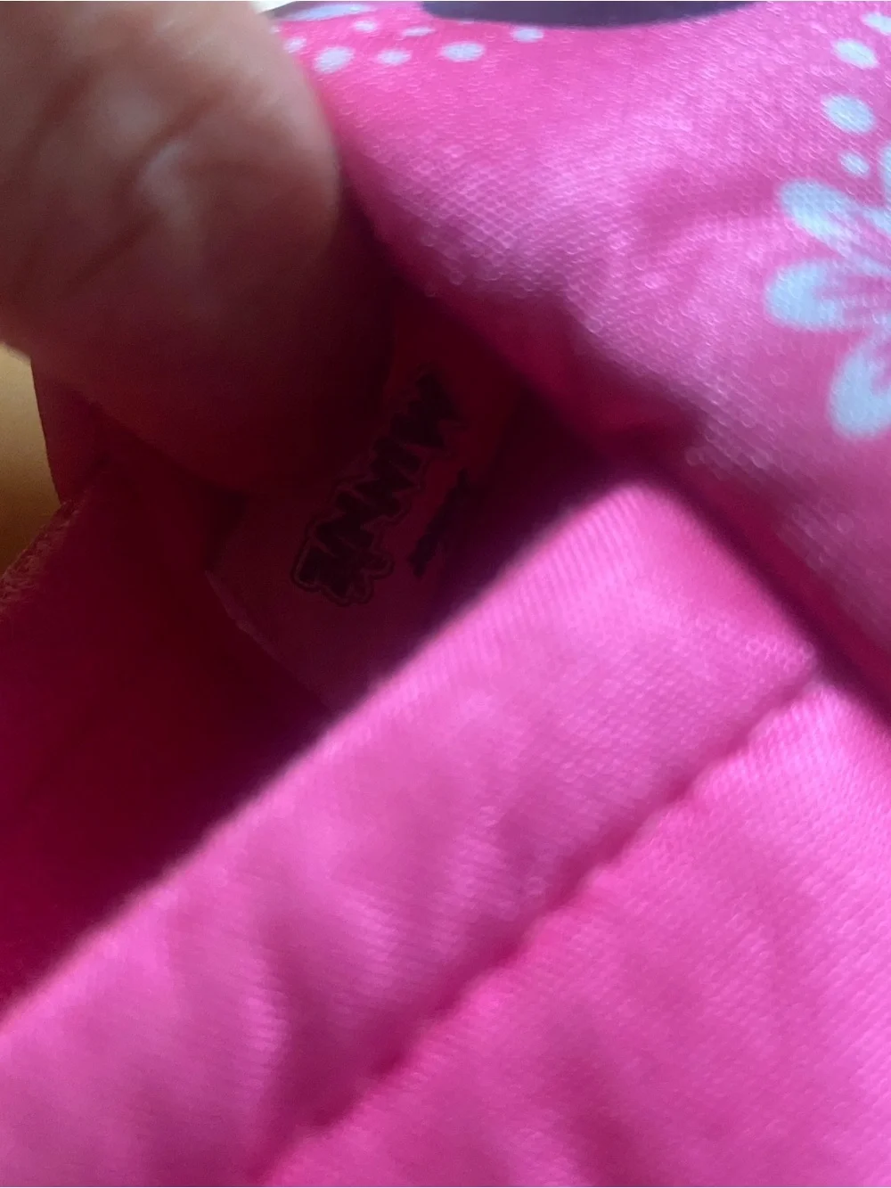 Disney Pink Minnie Mouse Kids Slippers